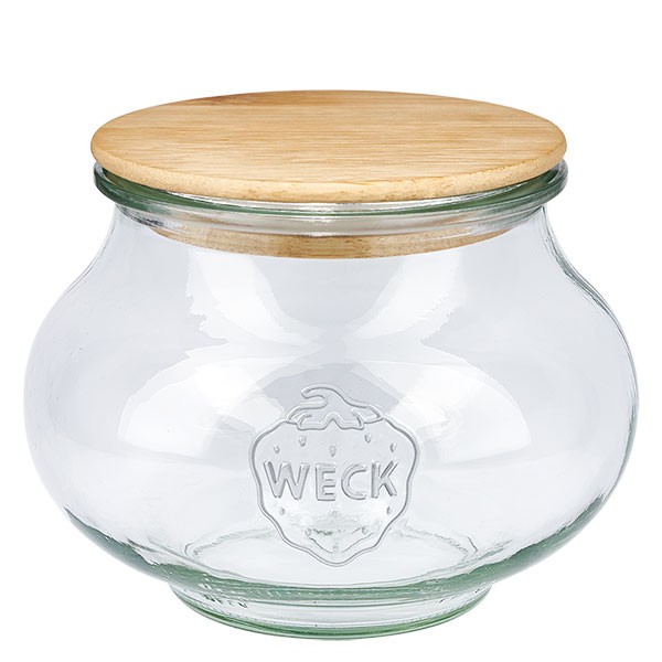 Barattolo decorativo WECK 1062 ml con tappo in legno