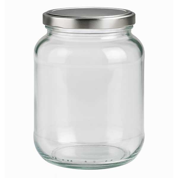 Bicchiere ovale da 370 ml con coperchio BasicSeal argento UNiTWiST