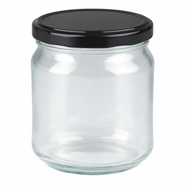 Bicchiere rotondo da 212 ml con coperchio BasicSeal nero UNiTWIST