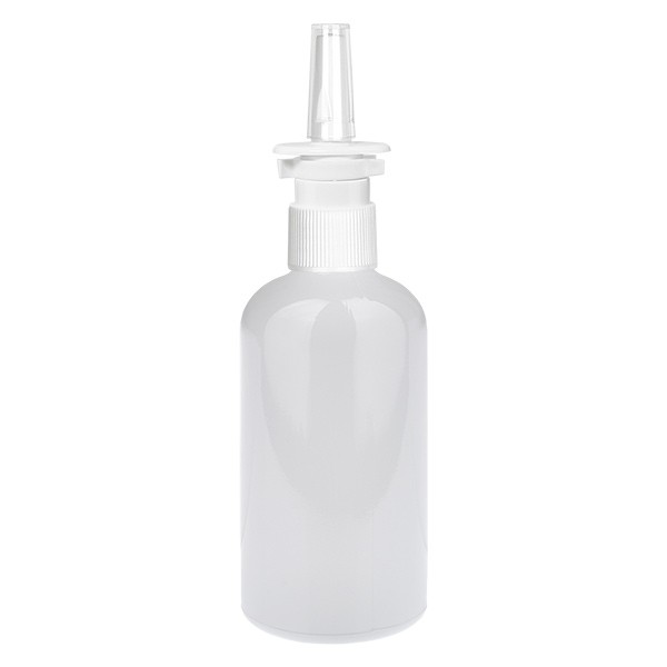 Flacone spray nasale da 100 ml bianco/trasparente STD WhiteLine UT18/100
