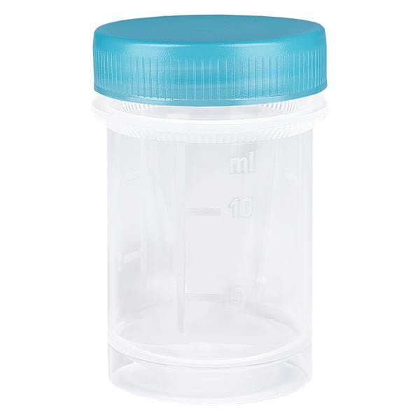 Barattolo in plastica universale (contenitore per uso medico) 20 ml