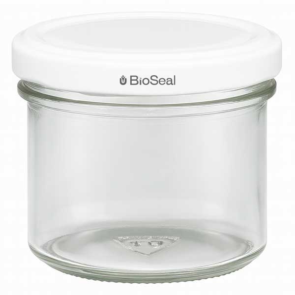 Bicchieri da 125 ml con coperchio BioSeal bianco UNiTWiST
