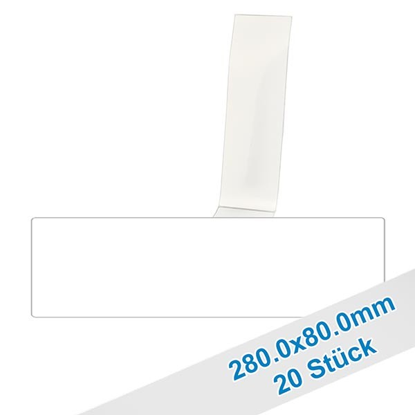 Etichette da scrivere 85,0 x 280,0 mm in confezione da 20