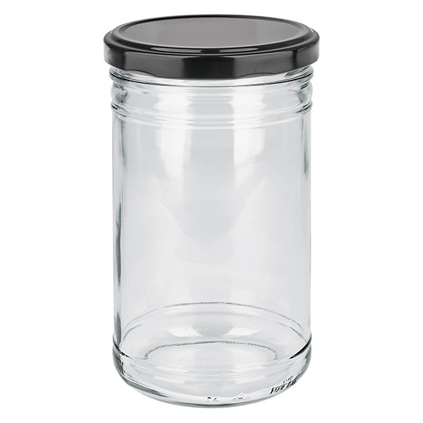 Bicchiere da 1053 ml con coperchio BasicSeal nero UNiTWIST