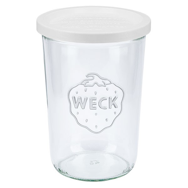 Barattolo a forma conica Weck 850 ml con tappo salvafreschezza