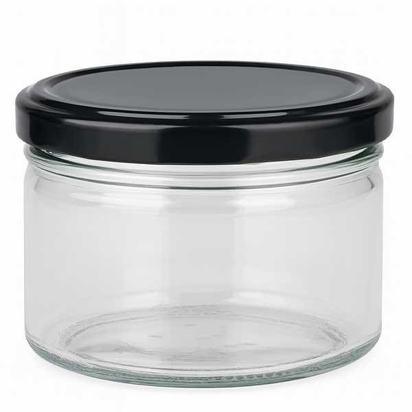 Bicchiere rotondo da 540 ml con coperchio BasicSeal nero UNiTWIST