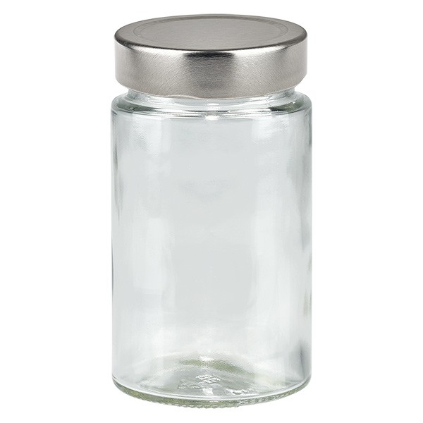Bicchiere rotondo da 245 ml + coperchio BasicSeal argento profondo UNiTWiST
