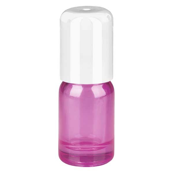 5ml Roll-On Flasche weiß mit Standardverschluss PurpleLine UT18/5