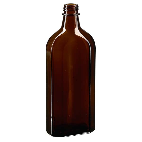 Bottiglia Meplat 250 ml colore marrone con imboccatura DIN 22