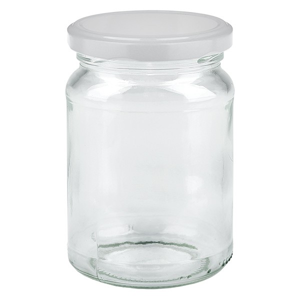 Bicchiere rotondo da 205 ml con coperchio BasicSeal bianco UNiTWIST