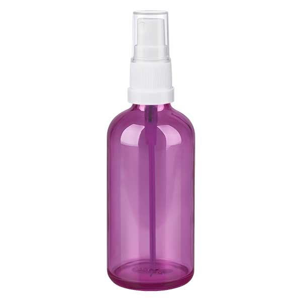 100ml Sprayfl. weiß/tr.. mit Standardverschluss PurpleLine UT18/100