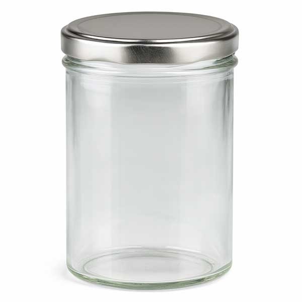 Bicchiere da 435 ml con coperchio BasicSeal argento UNiTWiST