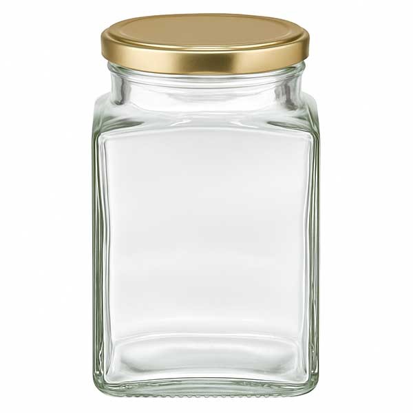 Bicchiere tetra da 260 ml con coperchio BasicSeal oro UNiTWIST