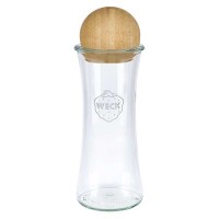 Barattolo per salumi da 700 ml WECK RR80 con sfera di legno Barattolo per salumi da 700 ml WECK RR80 con sfera di legno