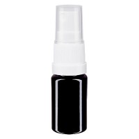 Flacone in vetro viola 5 ml con nebulizzatore a pompa colore bianco Flacone in vetro viola 5 ml con nebulizzatore a pompa colore bianco
