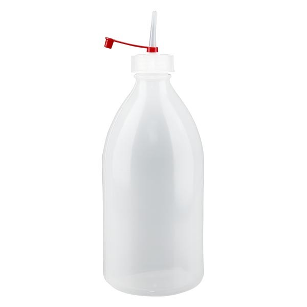 Othmro 20 flaconi cilindrici per reagenti chimici da laboratorio in plastica da 100 ml, bottiglia per reagenti chimici per piccoli laboratori, contenitore per deposito di alimenti bianco