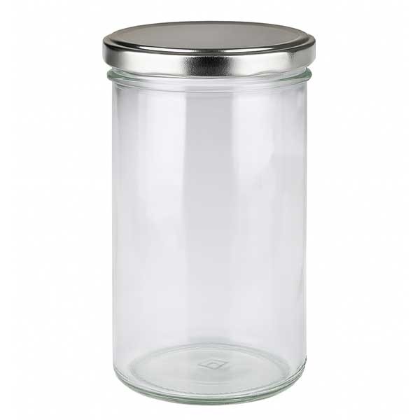 Bicchiere da 277 ml con coperchio BasicSeal argento UNiTWiST