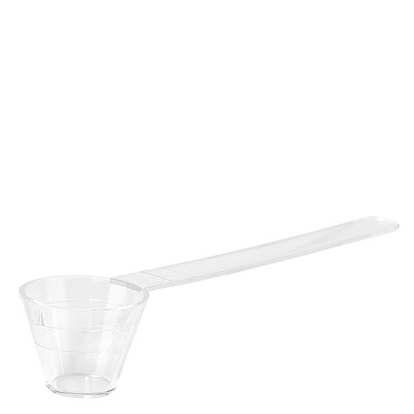 Cucchiaio dosatore in plastica bianca, 2 ml