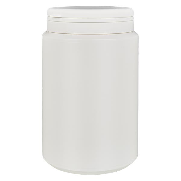 Barattolo per capsule 1000 ml colore bianco con tappo Jaycap antimanomissione colore bianco