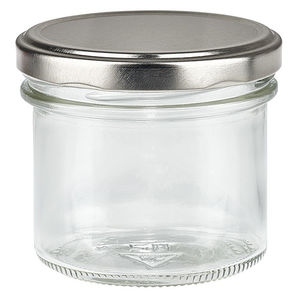 Bicchieri da 125 ml con coperchio BasicSeal argento UNiTWiST