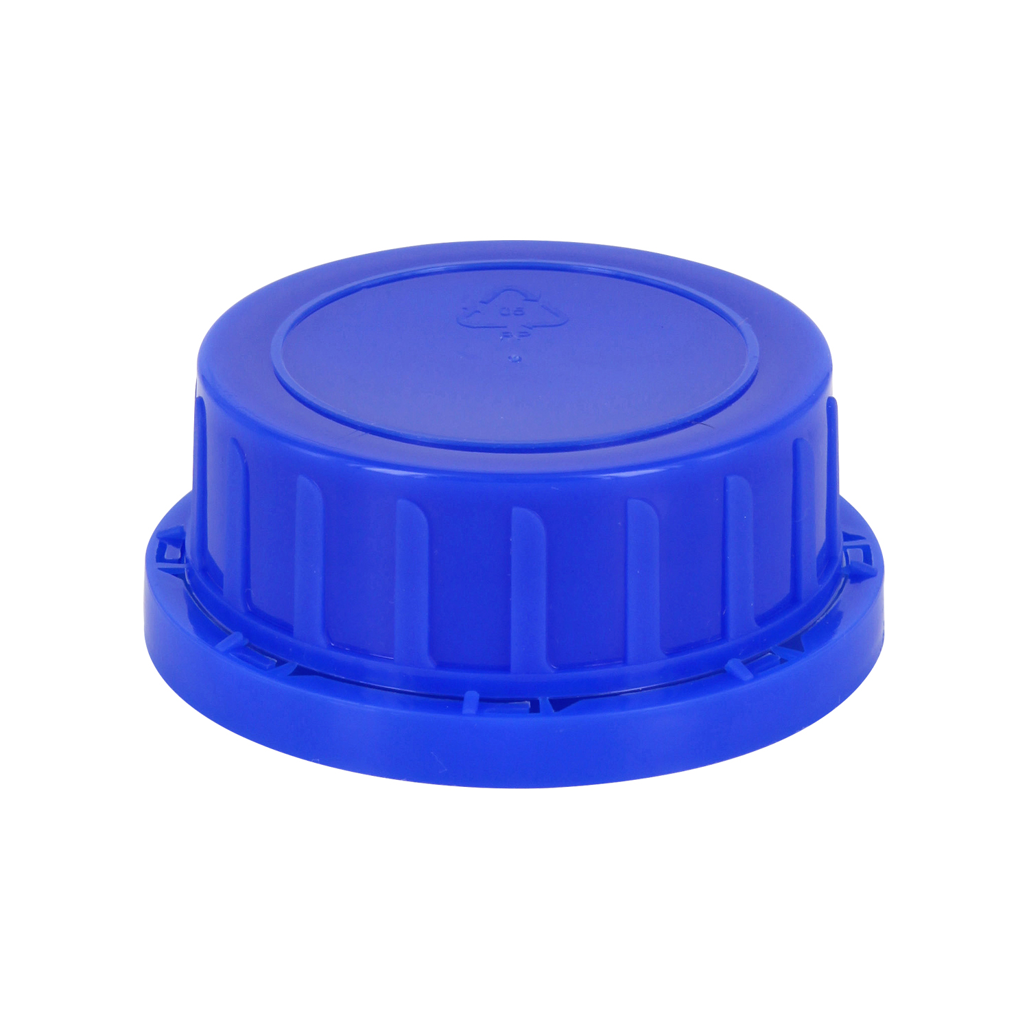 Tappo a vite OV DIN 54 blu con inserto in EPE, adatto per bottiglie a collo largo 500ml e 1000ml | Tappi per flaconi per prodotti chimici in vetro | Coperchi