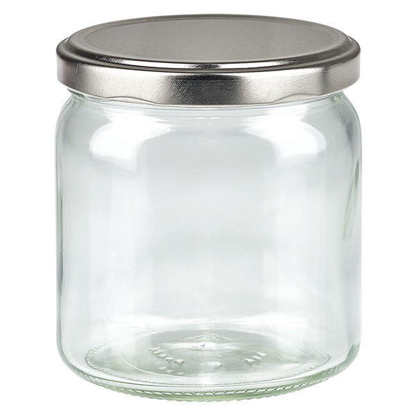 Bicchiere rotondo da 408 ml con coperchio BasicSeal argento UNiTWiST