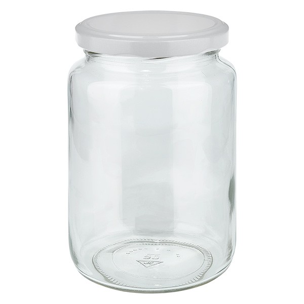 Bicchiere rotondo da 795 ml con coperchio BasicSeal bianco UNiTWIST
