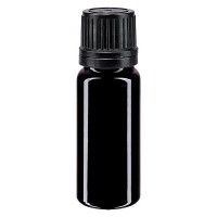 Flacone da farmacia 10 ml colore viola con tappo a vite salvagoccia antimanomissione colore nero Flacone da farmacia 10 ml colore viola con tappo a vite salvagoccia antimanomissione colore nero