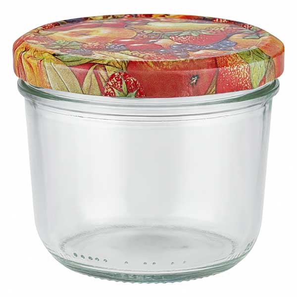 Bicchiere da 230 ml + coperchio BasicSeal decorazione frutta UNiTWiST