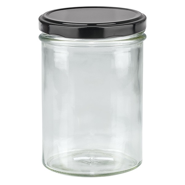 Bicchiere da 435 ml con coperchio BasicSeal nero UNiTWIST
