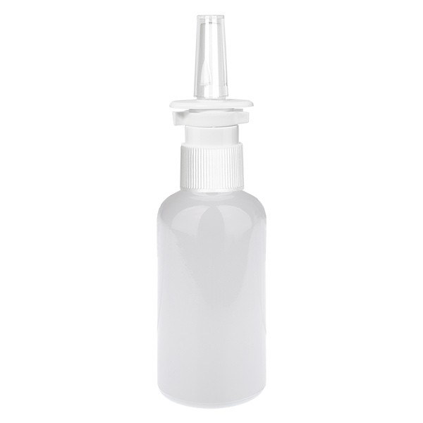 Flacone spray nasale da 50 ml bianco/trasparente STD WhiteLine UT18/50