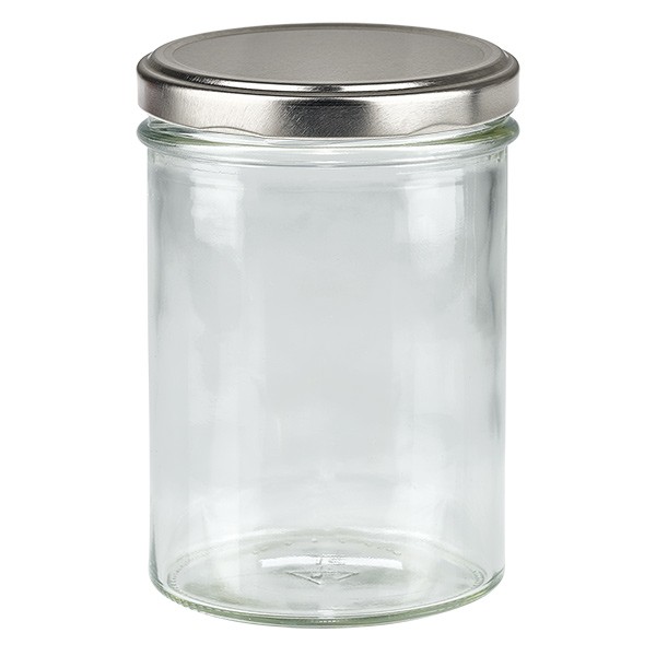 Bicchiere da 435 ml con coperchio BasicSeal argento UNiTWiST