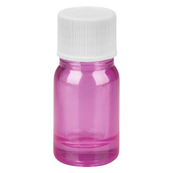 5ml Flasche 11mm Schraubverschluss weiß mit Standardverschluss PurpleLine UT18/5