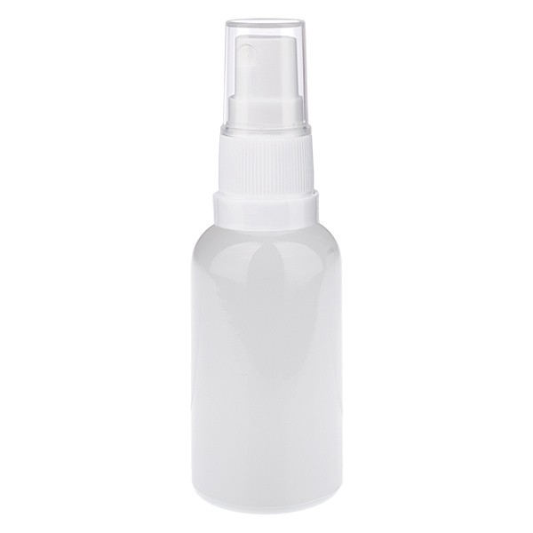 Flacone spray da 30 ml bianco/trasparente STD WhiteLine UT18/30