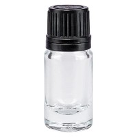 Flacone da farmacia 5 ml trasparente con tappo contagocce premium 1 mm antimanomissione colore nero Flacone da farmacia 5 ml trasparente con tappo contagocce premium 1 mm antimanomissione colore nero