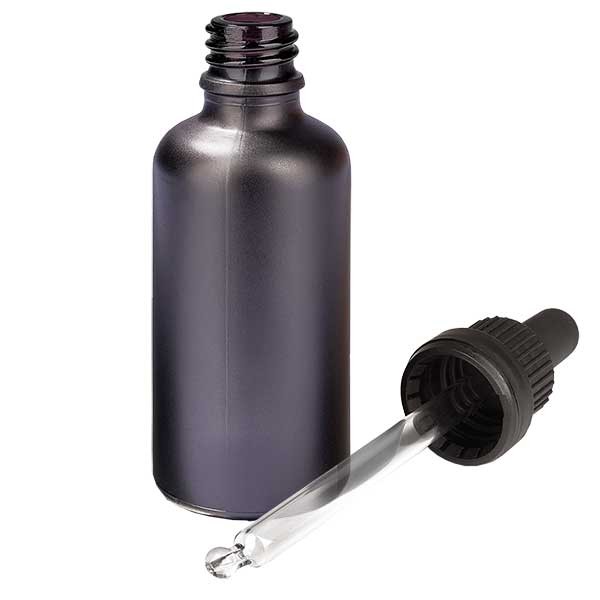 Flacone con pipetta antimanomissione BlackLine UT18/50 UNiTWIST 50 ml