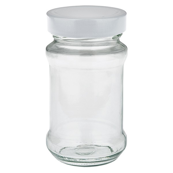 Bicchiere rotondo da 390 ml con coperchio BasicSeal bianco UNiTWIST
