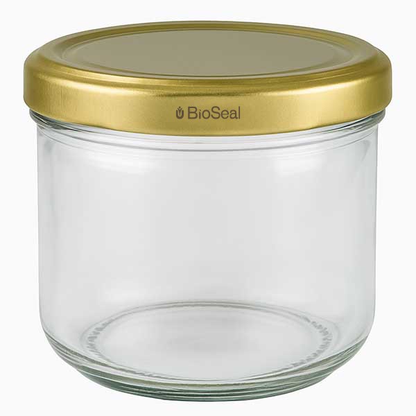 Bicchiere da 260 ml con coperchio BioSeal oro UNiTWIST