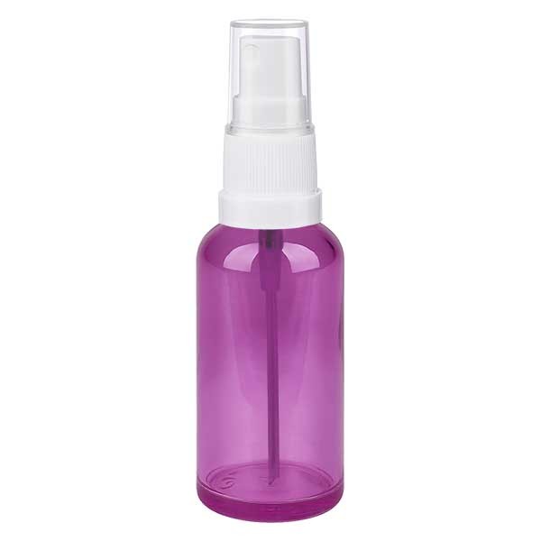 50ml Sprayflasche weiß/tr.. mit Standardverschluss PurpleLine UT18/50