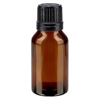 Flacone da farmacia 30 ml colore marrone con tappo a vite anello salvagoccia antimanomissione colore nero Flacone da farmacia 30 ml colore marrone con tappo a vite anello salvagoccia antimanomissione colore nero