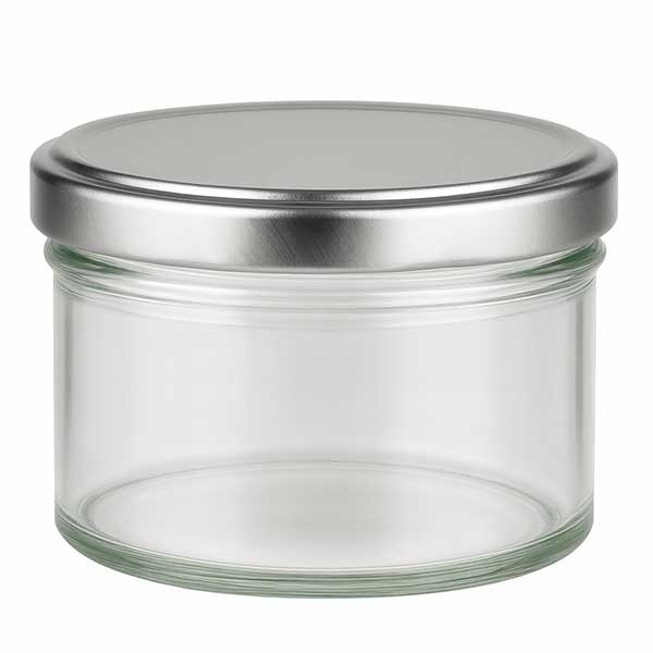 Bicchiere da 225 ml con coperchio BasicSeal argento UNiTWiST