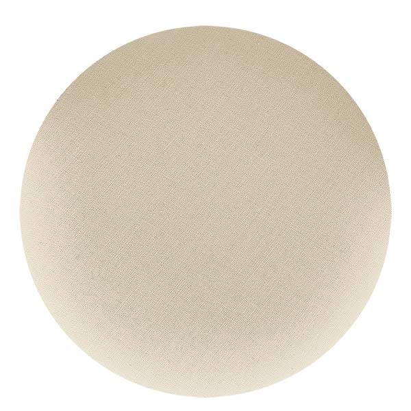1 x copri barattolo in stoffa 130 x 130 mm colore crema per tappo diametro XX-XX mm