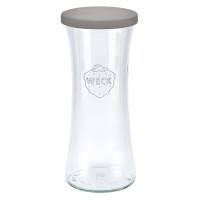 Barattolo da 700 ml con coperchio in silicone grigio Barattolo da 700 ml con coperchio in silicone grigio