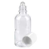 Flacone per deodorante stick in vetro trasparente 50 ml, roll-on vuoto Flacone per deodorante stick in vetro trasparente 50 ml, roll-on vuoto