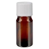 Flacone da farmacia 5 ml colore marrone con tappo contagocce standard colore bianco, dispositivo di blocco per i bambini Flacone da farmacia 5 ml colore marrone con tappo contagocce standard colore bianco, dispositivo di blocco per i bambini