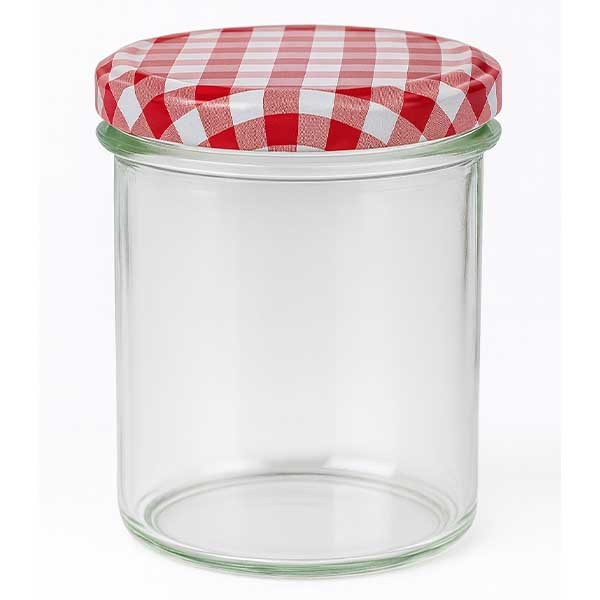 Bicchiere da 350 ml + coperchio BasicSeal rosso/bianco UNiTWiST