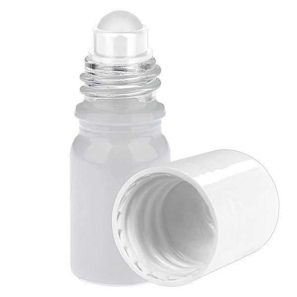 Flacone roll-on da 5 ml bianco STD WhiteLine UT18/5