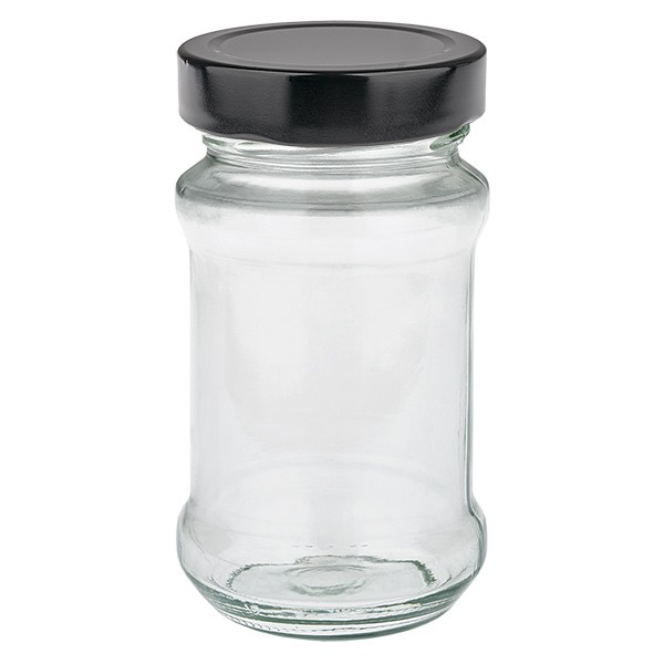 Bicchiere rotondo da 390 ml con coperchio BasicSeal nero UNiTWIST