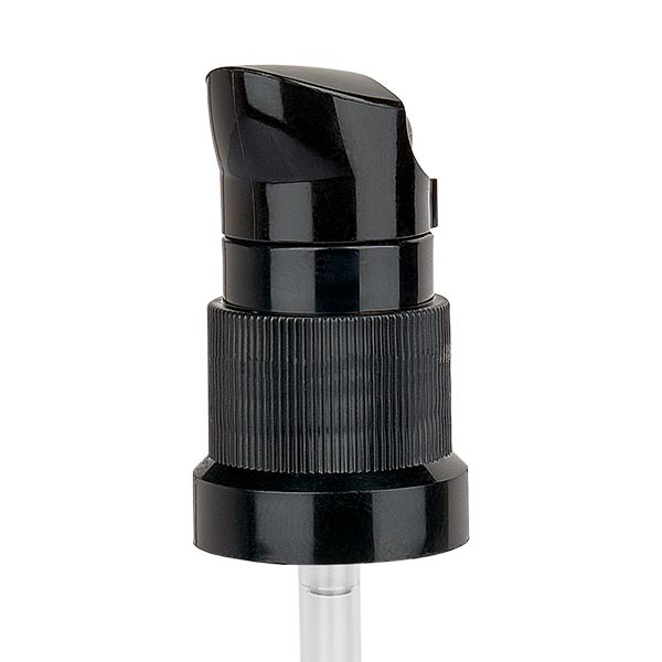 Tappo a pompa colore nero con tappo 18 mm, standard