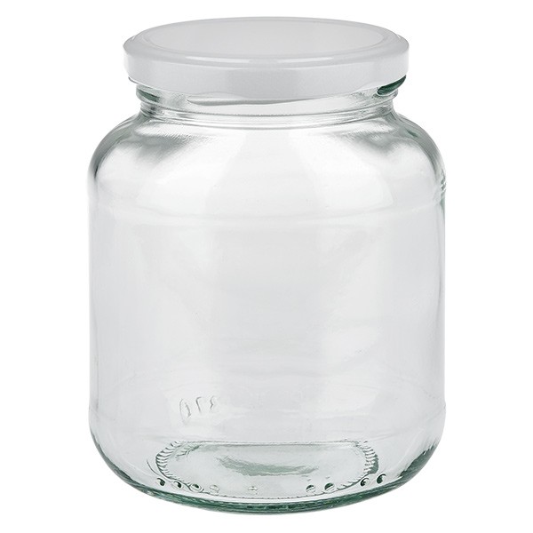 Bicchiere ovale da 370 ml con coperchio BasicSeal argento UNiTWIST